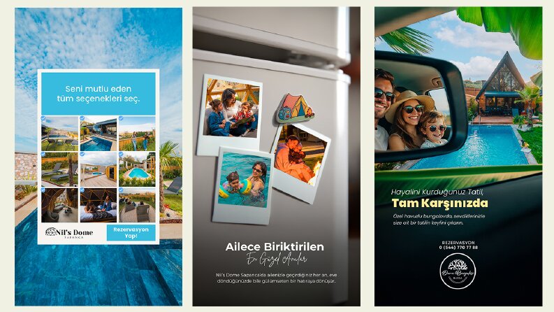 Bungalov Tesisleri İçin Story Tasarımlarım