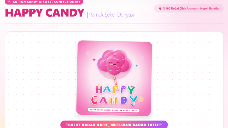 Happy Candy-Konsept Logo Tasarım