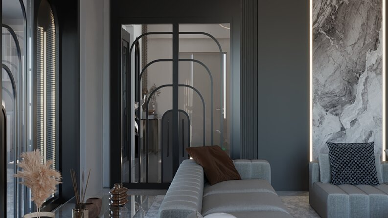 VİLLA İÇ MEKAN TASARIM VE RENDER