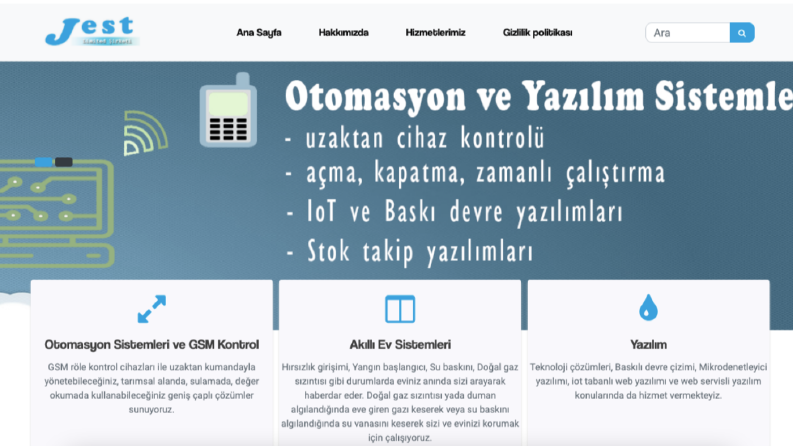 Otomasyon sitesi tasarımı