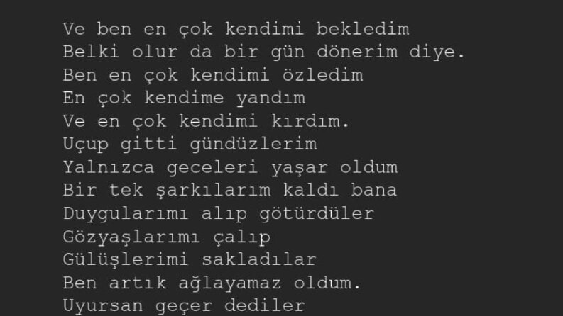 Senaryo ve Şiir yazarı