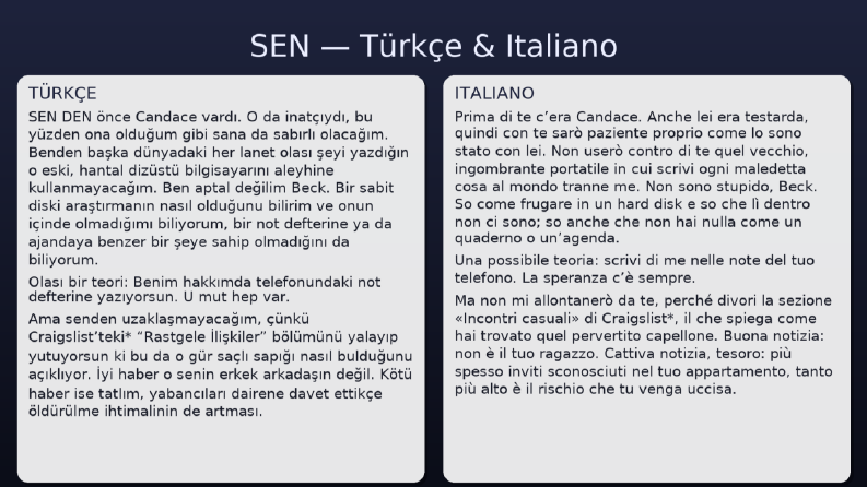 İtalyanca Çeviri