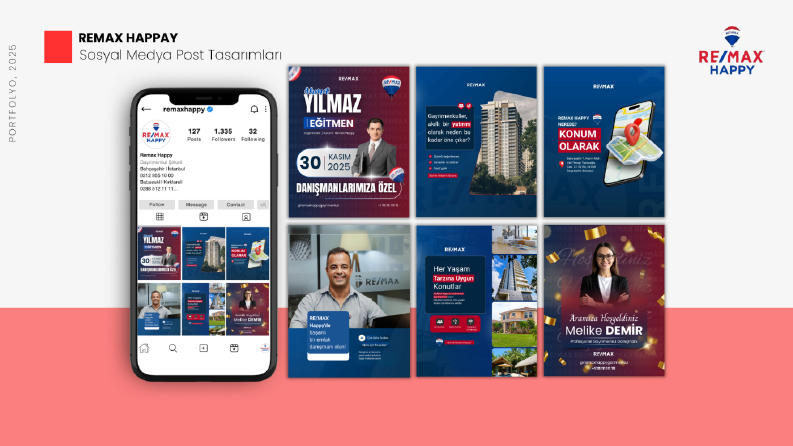 REMAX Happy | Sosyal Medya Post Tasarımları