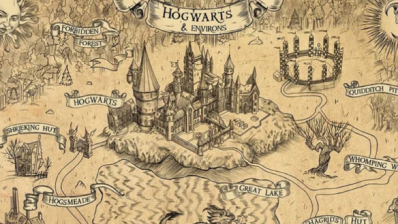 harry potter konseptli harita çizimim