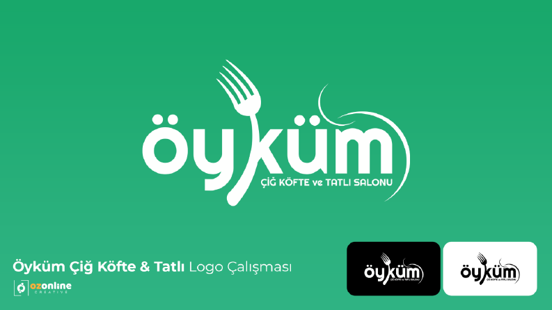 Öyküm Çiğ Köfte & Tatlı Salonu Logo Tasarımı