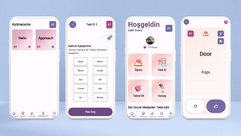 İngilizce Öğrenme Uygulaması