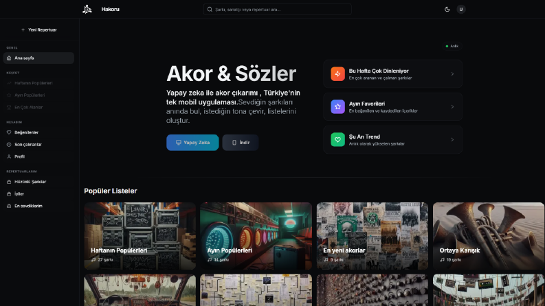 Yapay Zeka Destekli Dijital Müzik Kütüphanesi