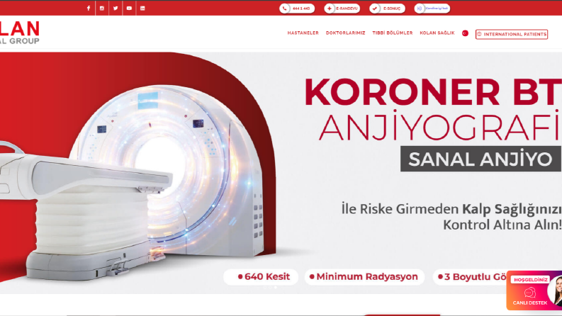 Modern Hastane Web Sitesi Tasarımı 🌟🏥