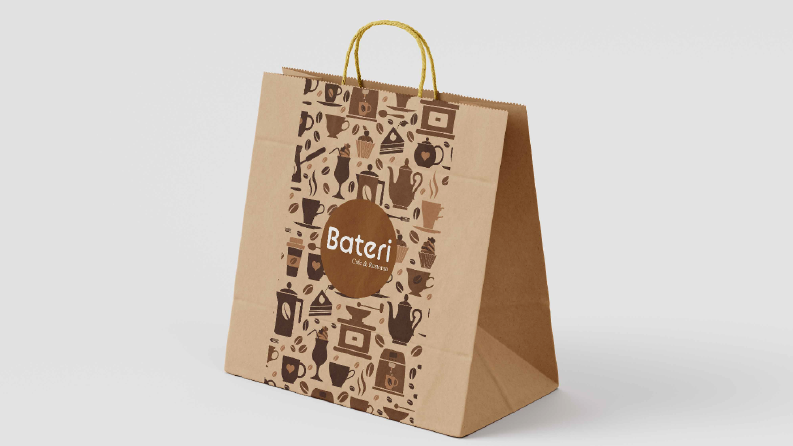 Bateri Cafe&Restaurant paket servis çantası