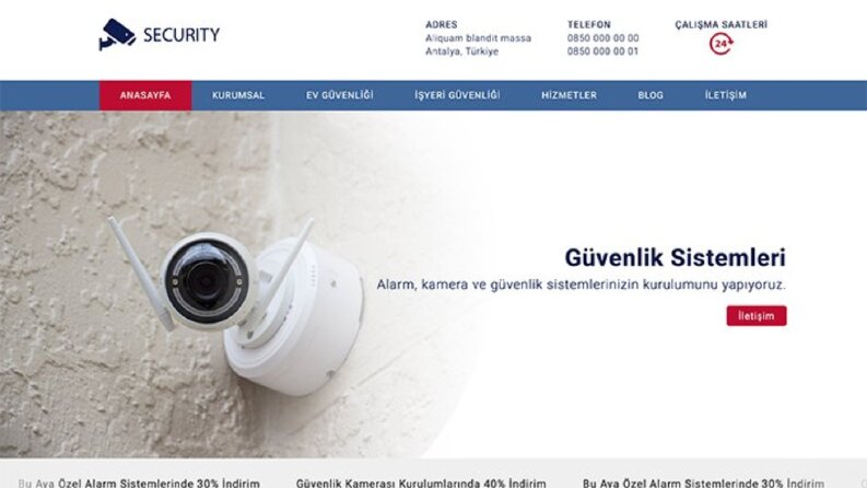 Güvenlik Sistemleri Sitesi