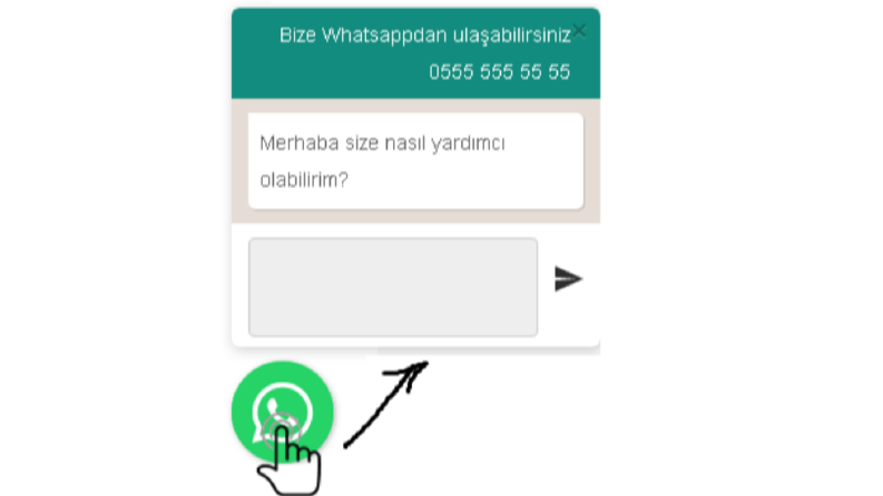 WhatsApp Destek (iletişim) Butonu