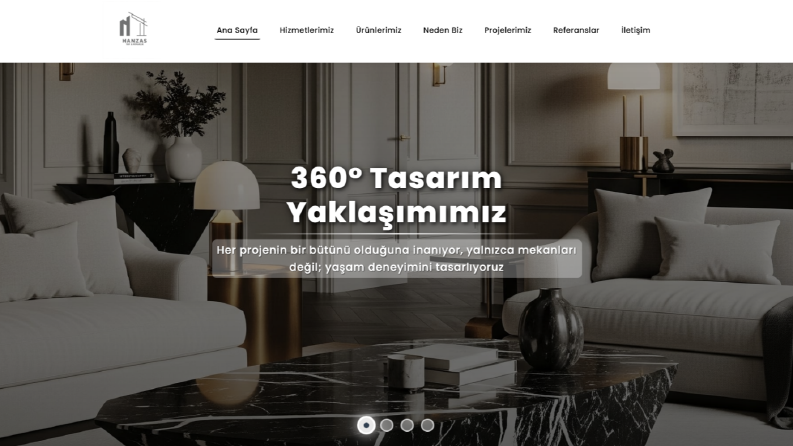 Hanzas Yapı ve İnşaat Web Sitesi Kurulumu