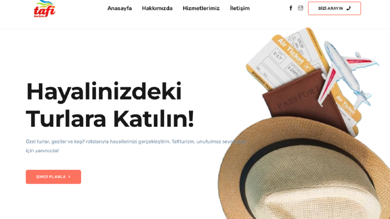  Tafitur.com Web Sitesi Tasarımı ve Yönetimi