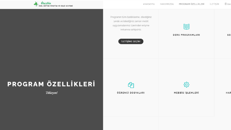 Tek Sayfa Tasarımlı Web Sitesi