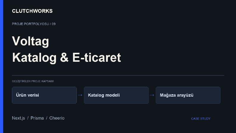 Voltag | Ürün Kataloğu ve E-Ticaret Altyapısı