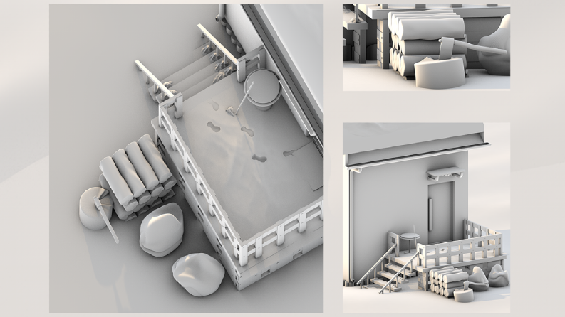 Snow House 3D Detay