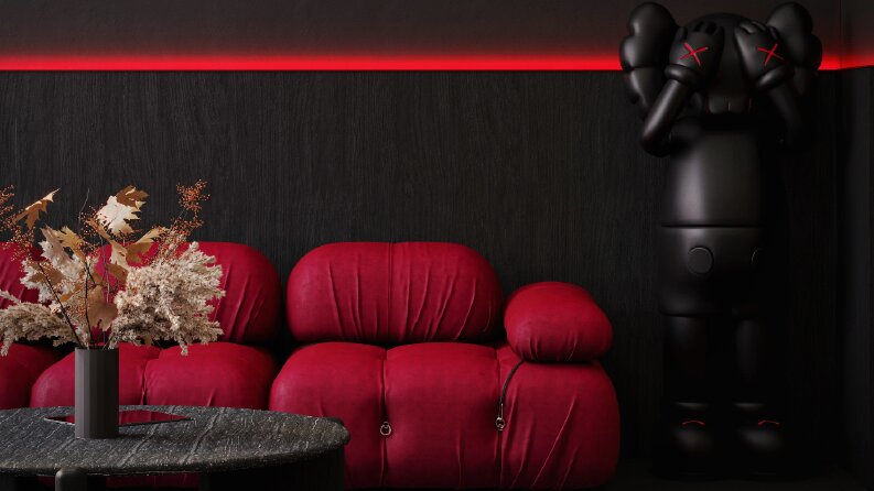 Black and Red house