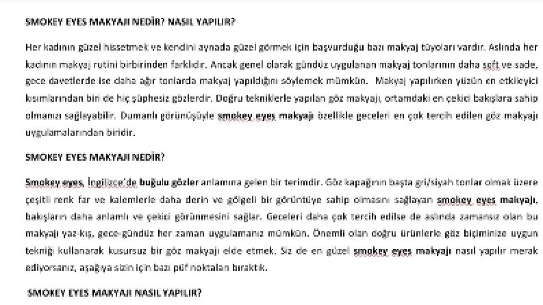 Kozmetik Üzerine Yazılar