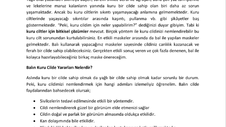 Cilt canlandırma formülleri