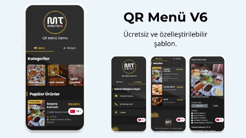 QR Menü Şablonları