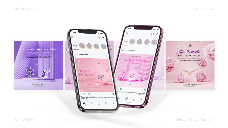 Marshmello Silver & Jewelry Sosyal Medya Tasarımı