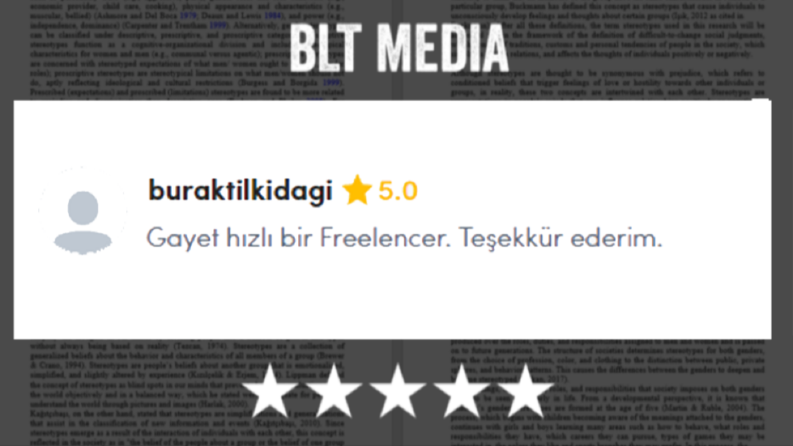 Yapılmış Olan CV İçin Değerlendirme