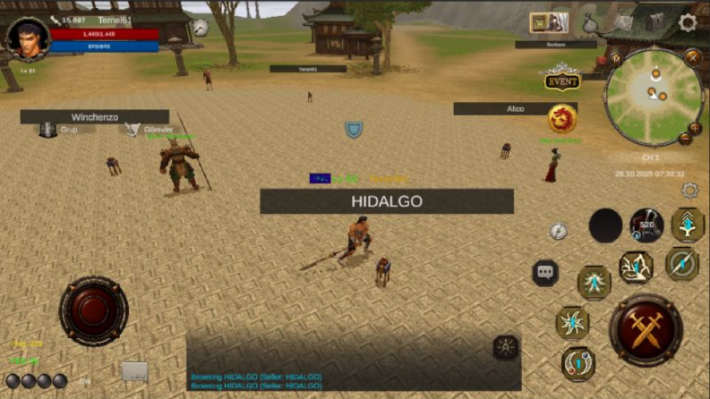 Mobile MMORPG oyun