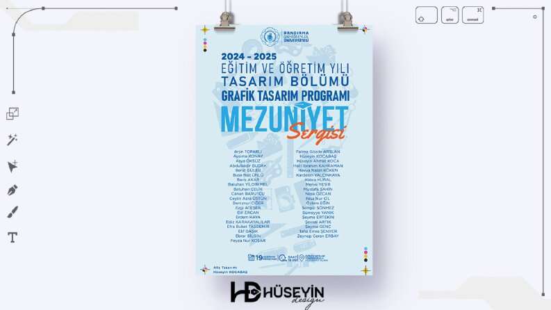 Bandırma Üniversitesi Gönen Myo Mezuniyet Poster Tasarımı