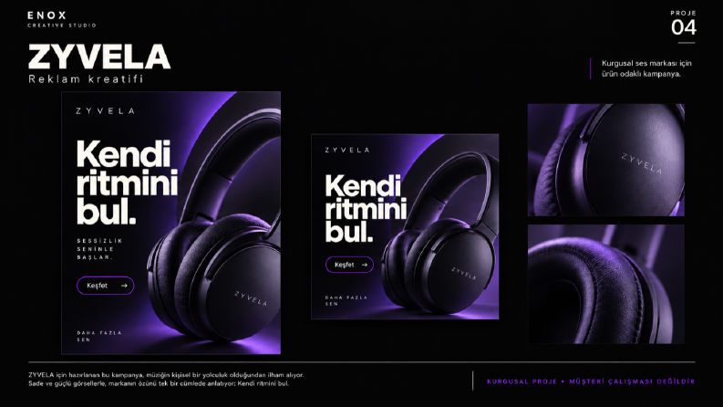 ZYVELA — Kulaklık reklamları