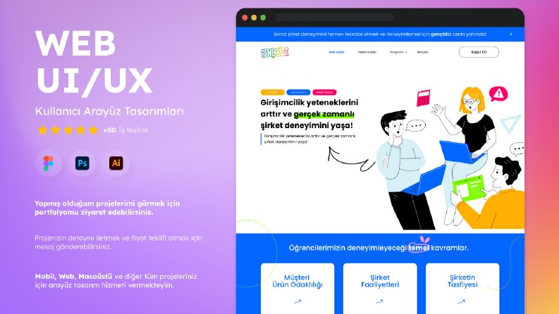 GencBizz - Web UI/UX Çalışması