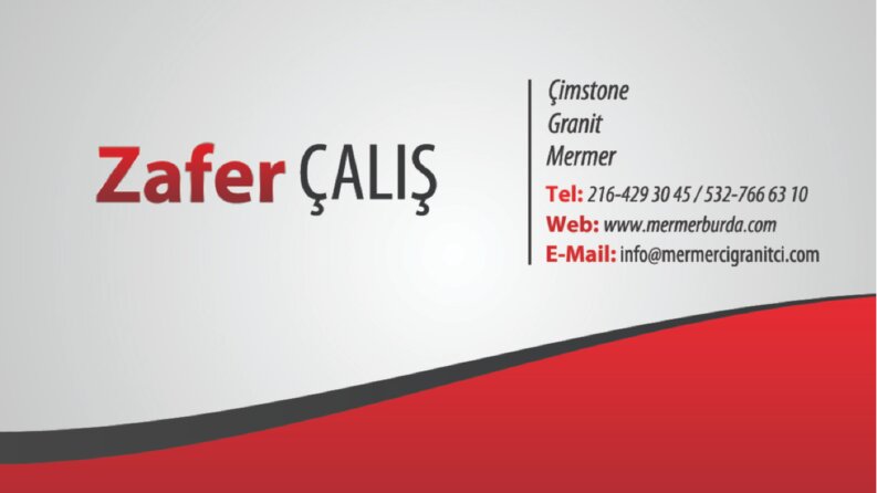 Çalış Mermer Kartvizit Tasarım