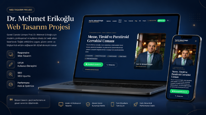 Prof.Dr Mehmet Erikoğlu Kurumsal Web Sitesi