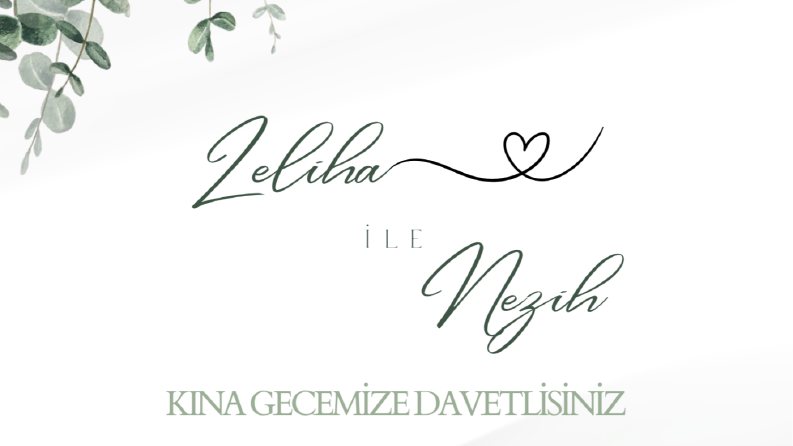 SADE KINA DAVETİYELERİ