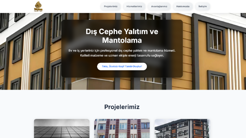 Yalçınlar İnşaat - Kurumsal Web Sitesi