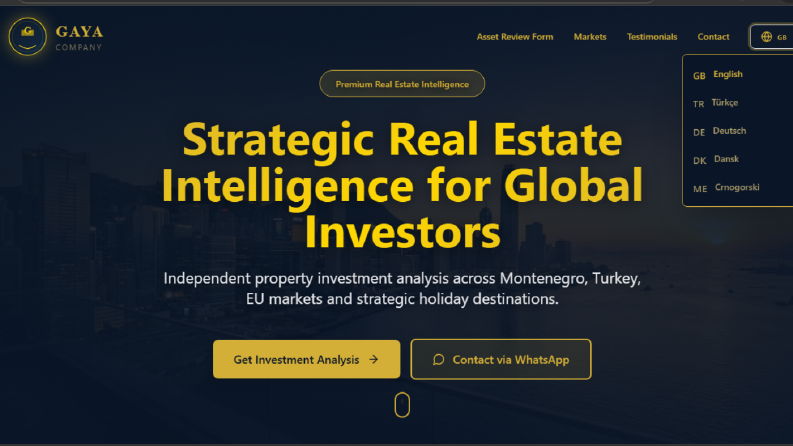 Emlakçı için Global Web Sitesi