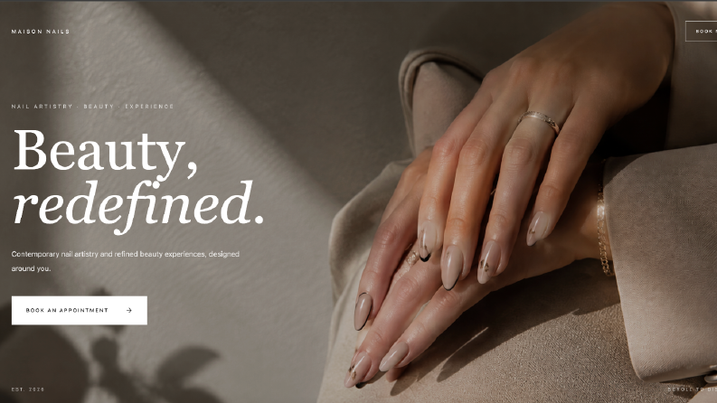 Maison Nails - Randevu Sistemli Salon Sitesi