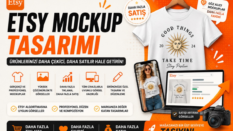     Ben, Etsy İçin Profesyonel Mockup Tasarımı Yaparım 