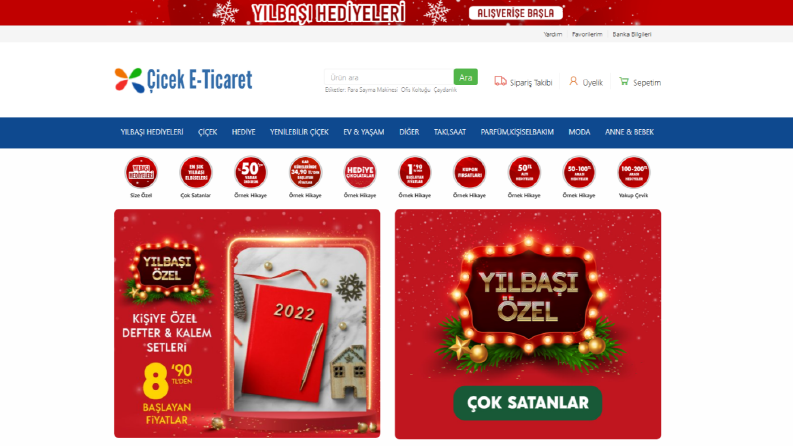 Çiçek E-ticaret Scripti