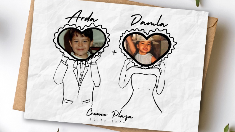 Since Childhood Wedding Card