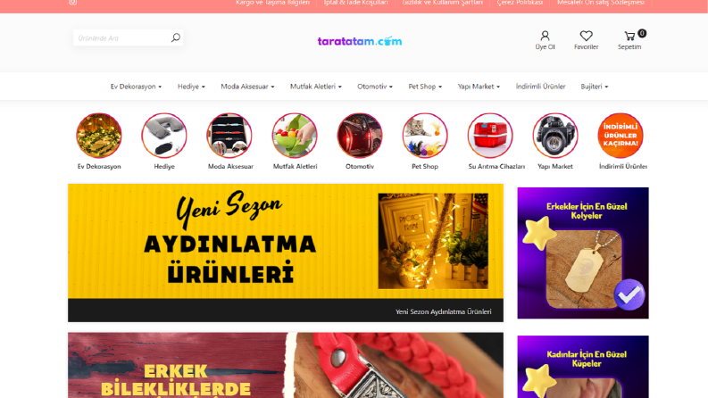 Php E-Ticaret Web Tasarımımız.