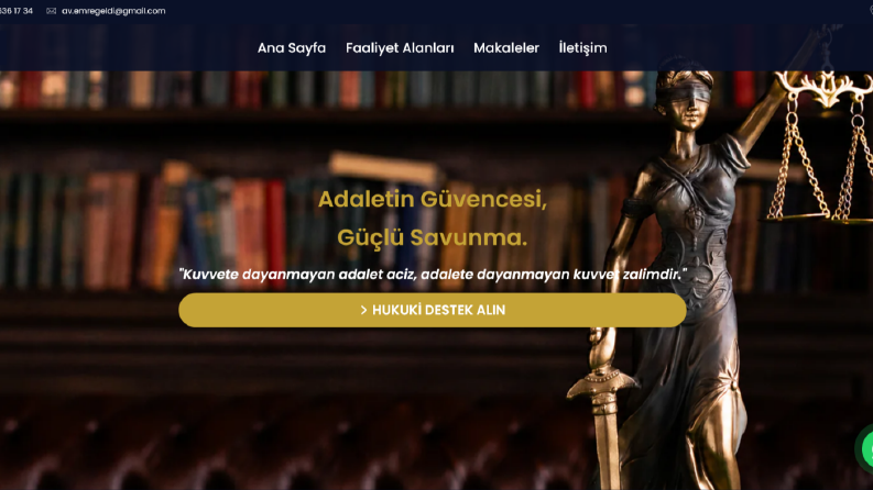 emregeldi.av.tr — Hukuk Bürosu Shopify Web Sitesi