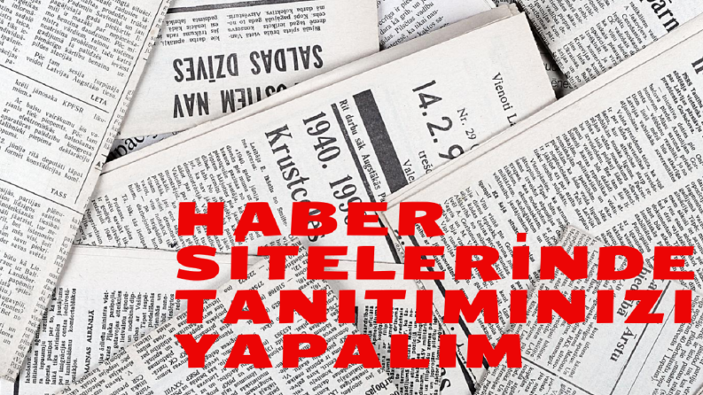 HABER SİTELERİNDE TANITIMIM