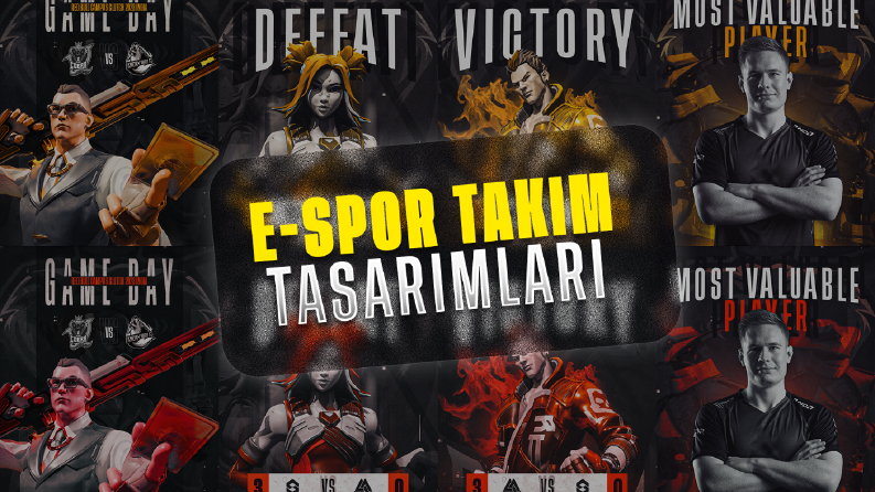 Espor Takımları İçin Post Tasarımları
