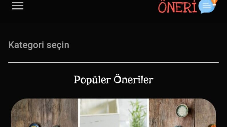 Öneri uygulaması