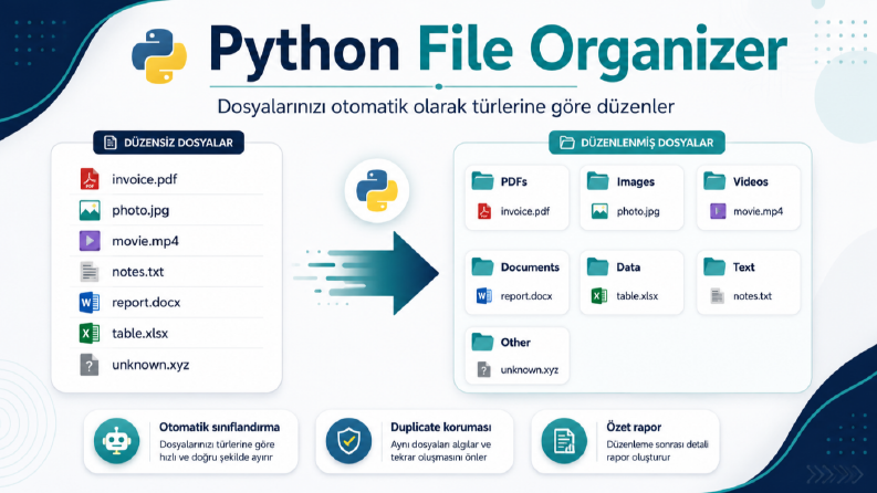 Python Dosya Düzenleme ve Otomasyon Uygulaması