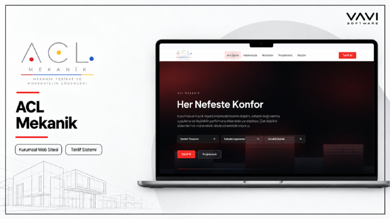 ACL Mekanik Kurumsal Web Sitesi Tasarımı